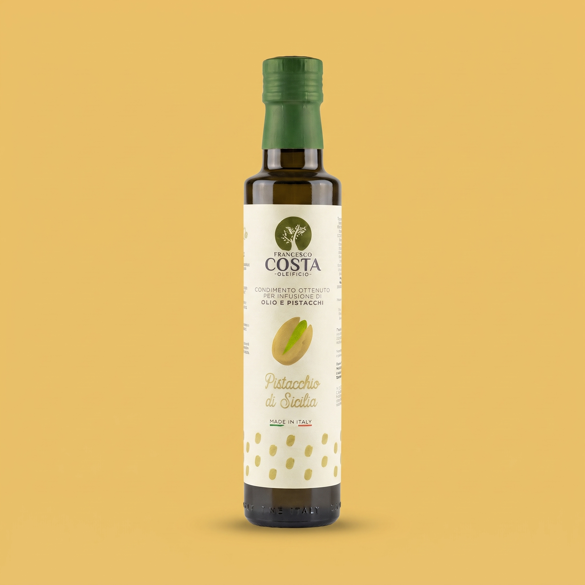 Olio d'oliva aromatizzato al Pistacchio