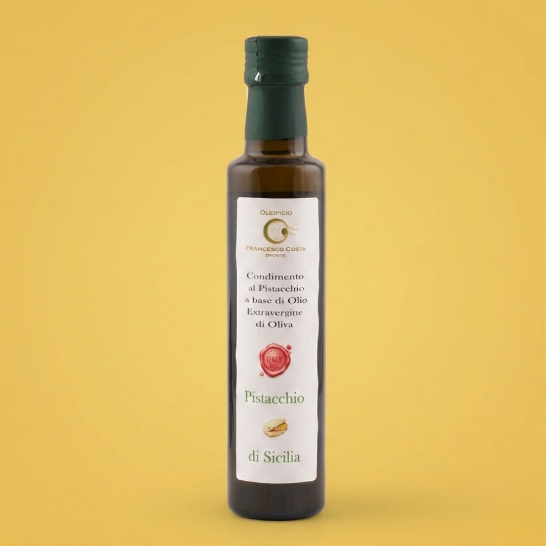 Olio d'oliva aromatizzato al Pistacchio